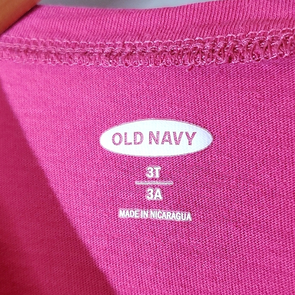 Old Navy Magenta Pink "JoJo + BowBow" Kids Long Sleeve Shirt - Size 3T - Picture 6 of 13